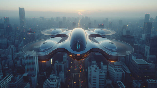 空飛ぶ車のタクシー