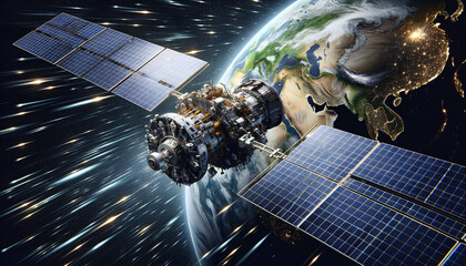 Satellite Symphony: Earths Technological Dance