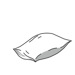 Sketch Vector Illustration Of Pillow 