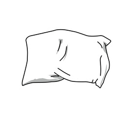 Sketch Vector Illustration Of Pillow 