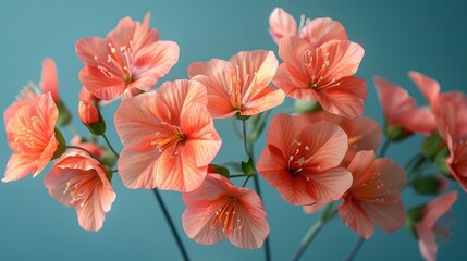 Spring Blossom Minimalism, Flowers Composition for Desktop Wallpaper