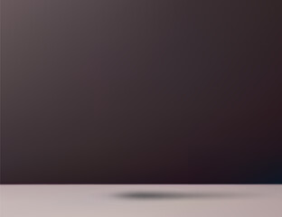 Studio room background with shadow. Template mock up