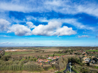 High Angle View of Stevenage City of England Great Britain