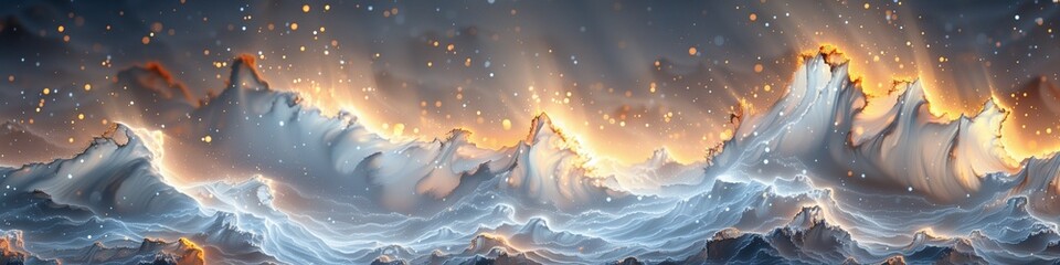 Obraz na płótnie Canvas Background made of waves with blue gray white spray or steam