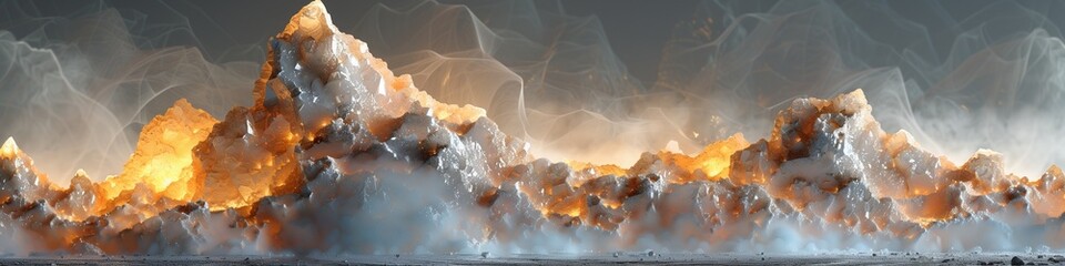 Obraz na płótnie Canvas Background made of waves with blue gray white spray or steam