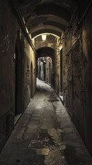 Obraz premium street in the town