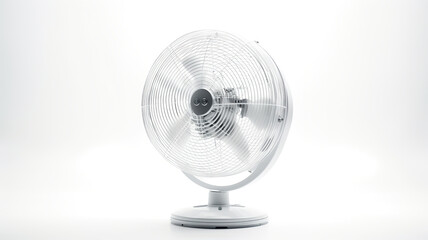 Table Fan isolated on pure white background