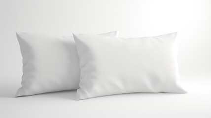 White Pillow interior living luxury isolated on pure white background