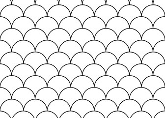 Seamless pattern of fish scales. Fish scale repeating pattern. Skin texture of fish, snake, reptile.  © Ksenia