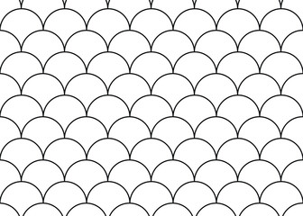 Seamless pattern of fish scales. Fish scale repeating pattern. Skin texture of fish, snake, reptile © Ksenia