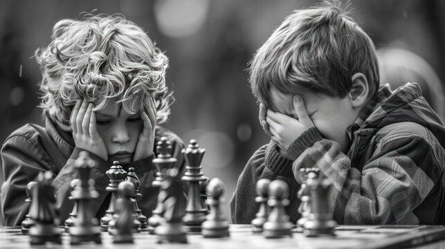 Intense Emotions Post Chess Game After a game of chess, emotions run high