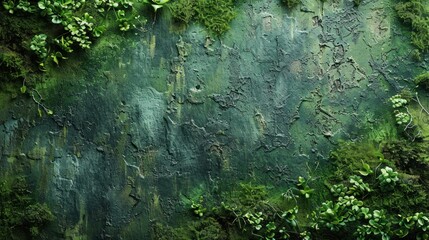 Fototapeta premium Background of green moss-covered log perfect for showcasing products in montages
