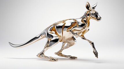 illustration of kangaroo sculpture 