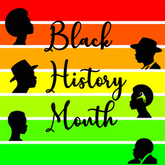 black history month celebration poster and banner