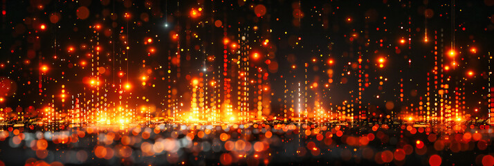 The city comes alive at night, its lights a vibrant testament to urban energy, where the pulse of life shines brightest in the dark