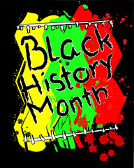 black history month celebration poster and banner