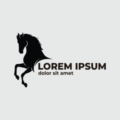 Horse Elegant Logo Icon  Template