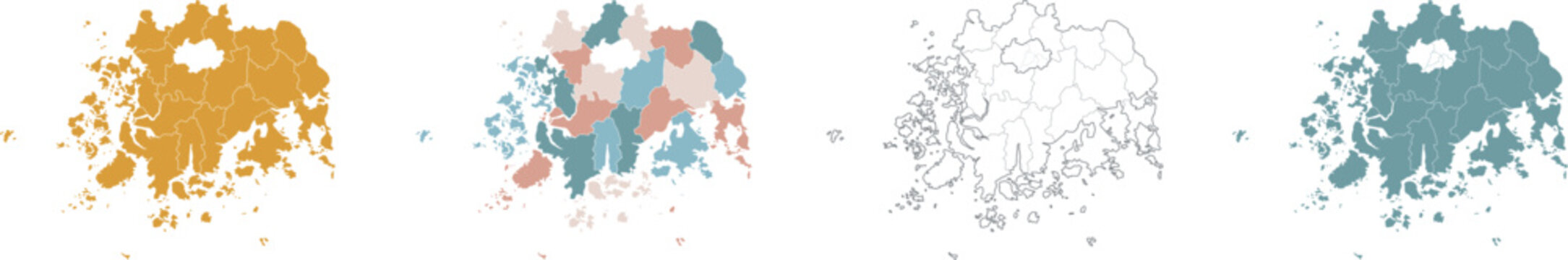 South Korea Korean peninsula Jeollanam-do map