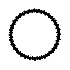 circle or frame with a distinctive outline 