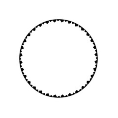 circle or frame with a distinctive outline 