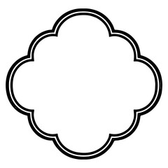 vector border frame icon minimal ornament element corner outline