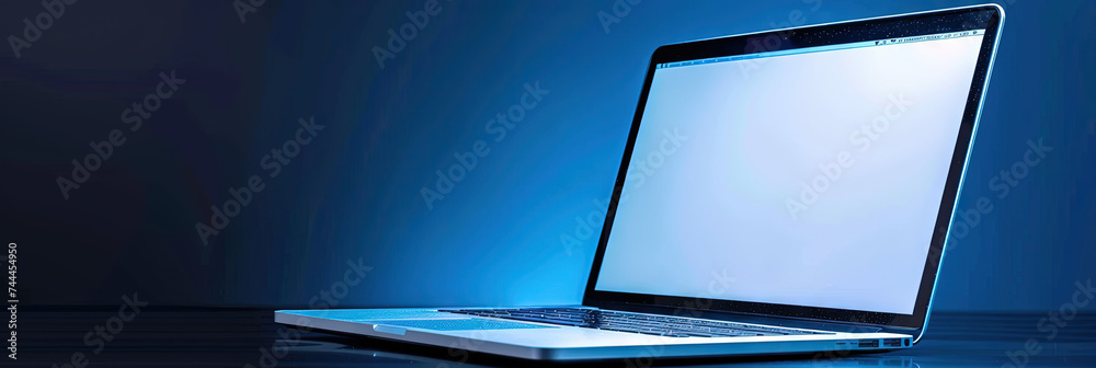 Wall mural computer connecting to the internet to visit a website