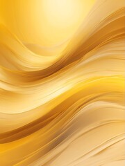 Yellow motion blur abstract background from Generative AI