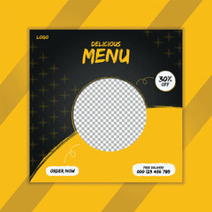 Special food social media post design template