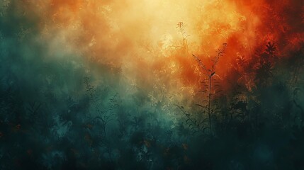 Discover the poetic interplay between abstract backgrounds and the textures of nature, where each element sings a unique melody - obrazy, fototapety, plakaty