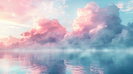 Embrace the ethereal with textures that evoke a sense of calm and serenity, from soft clouds to gentle waves - obrazy, fototapety, plakaty