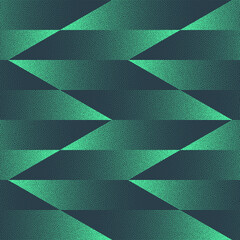 Intense Dynamic Geometric Seamless Pattern Trend Vector Turquoise Abstract Background. Zigzag Checkered Motif Half Tone Art Illustration for Textile. Graphic Abstraction Wallpaper Dotwork Texture