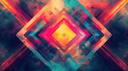 Explore the essence of digital art through abstract backgrounds featuring geometric patterns, where color and form merge