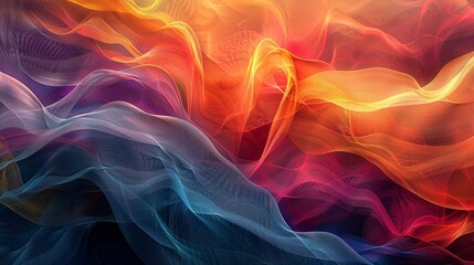 Obraz premium Navigate the complexity of abstract backgrounds, where digital art becomes a playground of patterns and colors