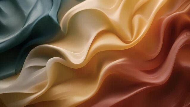 Closeup of the flags creased folds and windcaressed texture.
