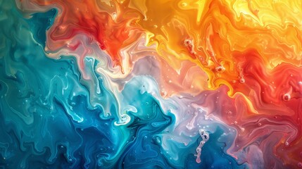 Unveil the mystery of abstract backgrounds, where fluid art creates a canvas of endless possibilities and dynamic textures - obrazy, fototapety, plakaty