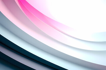 Fluid abstract background with colorful gradient. Abstract pink wave illustration of modern movement.