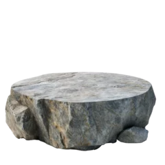 Fototapete Rund Stone round podium rock on transparency background PNG  © Sim