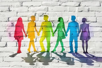 LGBTQ Pride copper gray. Rainbow blend colorful junior diversity Flag. Gradient motley colored housing discrimination LGBT rights parade festival lgbtq+ path diverse gender illustration