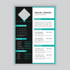 Professional CV design and Resume template of print