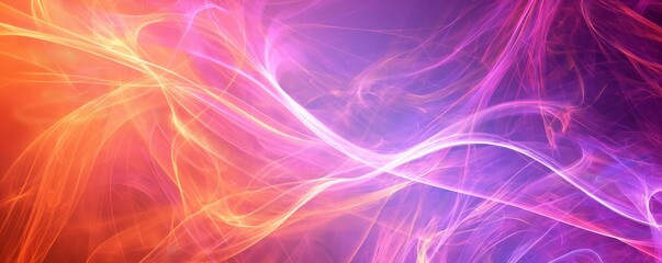 Abstract Multicolored Energy Flow Background with pink, violet, orange mixing colors.