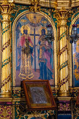 Fototapeta na wymiar Interior of the Church of St Constantine and Helena. Plovdiv, Bulgaria, Southeast Europe.