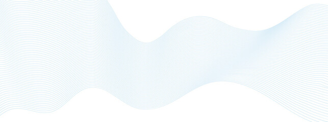 line wave background. Blue minimal round lines abstract background. Thin line wavy abstract vector background. Curve wave seamless pattern design