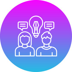 Fototapeta premium Discussion Icon