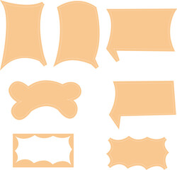 3Colored textboxes hand-drawn