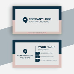 Fototapeta na wymiar modern business card template