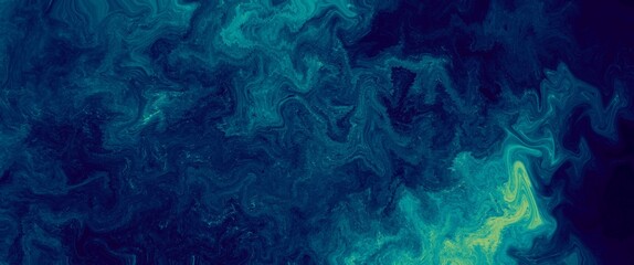 A dark abstract floating texture in various shades of navy blue that resembles stone or marble