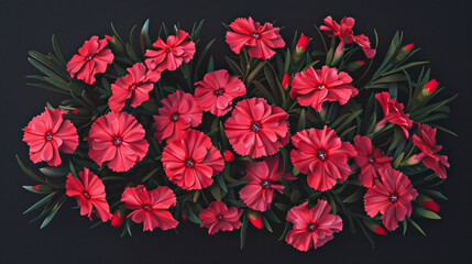 the vibrant colors of Dianthus blooms for culinary use.