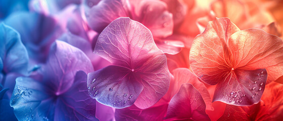 Flowers in close-up reveal natures intricate beauty, their petals a delicate canvas of color and...