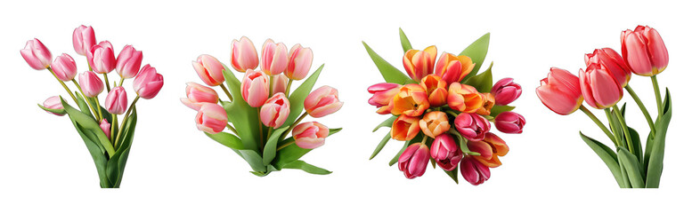 bouquet of tulips flowers png