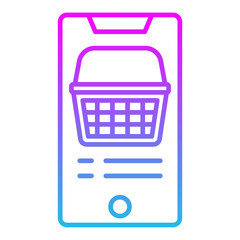 Mobile shopping Icon
